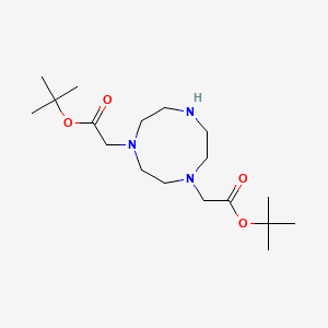 Di-tert-butyl 2,2'-(1,4,7-triazonane-1,4-diyl)diacetate chemical structure (CAS 174137-97-4)