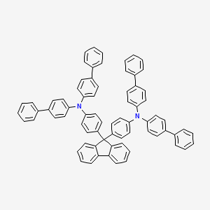 N,N'-((9H-Fluorene-9,9-diyl)bis(4,1-phenylene))bis(N-([1,1'-biphenyl]-4-yl)-[1,1'-biphenyl]-4-amine) chemical structure (CAS 174141-92-5)