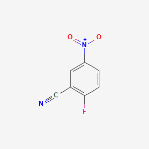 2-Fluoro-5-nitrobenzonitrile chemical structure (CAS 17417-09-3)