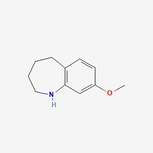 8-Methoxy-2,3,4,5-tetrahydro-1H-benzo[b]azepine chemical structure (CAS 17422-43-4)