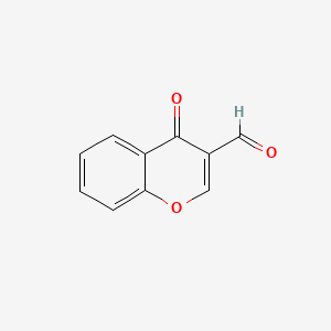 4-Oxo-4H-chromene-3-carbaldehyde chemical structure (CAS 17422-74-1)