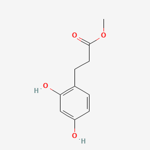 Methyl 3-(2,4-Dihydroxyphenyl)propionate chemical structure (CAS 17422-90-1)