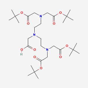 2-(Bis(2-(bis(2-(tert-butoxy)-2-oxoethyl)amino)ethyl)amino)acetic acid chemical structure (CAS 174267-71-1)