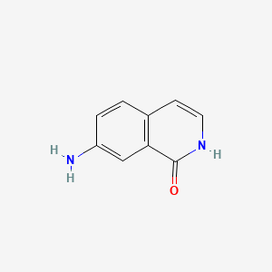 7-Aminoisoquinolin-1(2H)-one chemical structure (CAS 174302-46-6)
