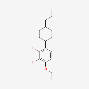1-Ethoxy-2,3-difluoro-4-(trans-4-propylcyclohexyl)benzene chemical structure (CAS 174350-05-1)