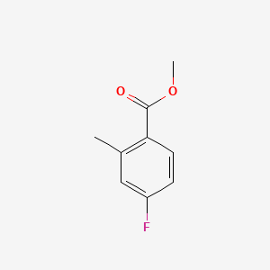 Methyl 4-fluoro-2-methylbenzoate chemical structure (CAS 174403-69-1)