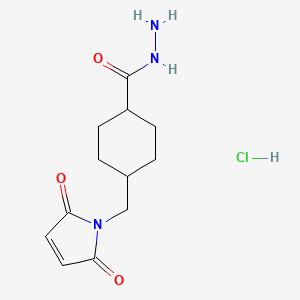 Mal-C2-cyclohexylcarboxyl-hydrazide hydrochloride chemical structure (CAS 174422-72-1)