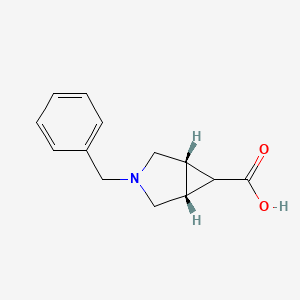 (1α,5α,6α)-3-Benzyl-3-azabicyclo[3.1.0]hexane-6-carboxylic acid chemical structure (CAS 174456-80-5)