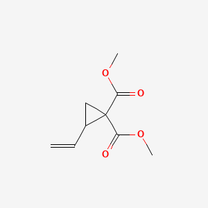Dimethyl 2-vinylcyclopropane-1,1-dicarboxylate chemical structure (CAS 17447-60-8)