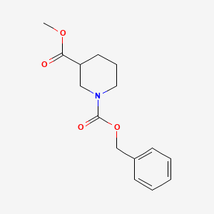Methyl N-Cbz-3-piperidinecarboxylate chemical structure (CAS 174543-74-9)