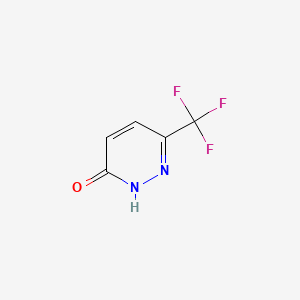 6-(Trifluoromethyl)pyridazin-3(2H)-one chemical structure (CAS 174607-36-4)