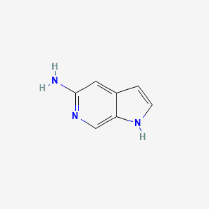 1H-Pyrrolo[2,3-c]pyridin-5-amine chemical structure (CAS 174610-12-9)