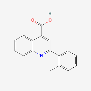 2-(o-Tolyl)quinoline-4-carboxylic acid chemical structure (CAS 174636-85-2)