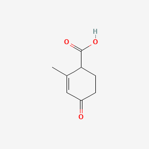 2-Methyl-4-oxocyclohex-2-ene-1-carboxylic acid chemical structure (CAS 174642-99-0)