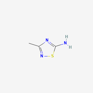5-Amino-3-methyl-1,2,4-thiadiazole chemical structure (CAS 17467-35-5)