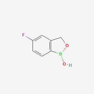 5-Fluorobenzo[c][1,2]oxaborol-1(3H)-ol chemical structure (CAS 174671-46-6)