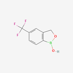 5-(Trifluoromethyl)benzo[c][1,2]oxaborol-1(3H)-ol chemical structure (CAS 174671-50-2)