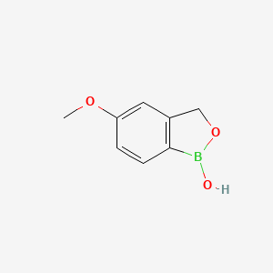 5-Methoxy-1,3-dihydro-2,1-benzoxaborol-1-ol chemical structure (CAS 174671-92-2)