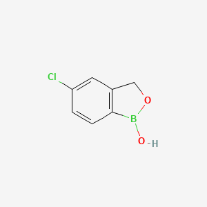 5-chlorobenzo[c][1,2]oxaborol-1(3H)-ol chemical structure (CAS 174672-06-1)
