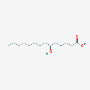 6-Hydroxytetradecanoic acid chemical structure (CAS 1747-18-8)
