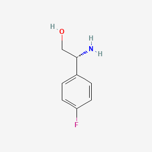 (R)-2-Amino-2-(4-fluorophenyl)ethanol chemical structure (CAS 174770-74-2)