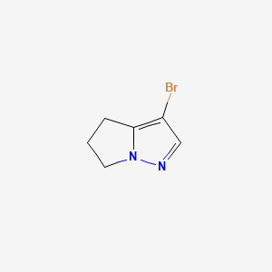 3-Bromo-5,6-dihydro-4H-pyrrolo[1,2-b]pyrazole chemical structure (CAS 174790-35-3)