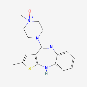 1-Methyl-4-(2-methyl-10H-benzo[b]thieno[2,3-e][1,4]diazepin-4-yl)piperazine 1-oxide chemical structure (CAS 174794-02-6)