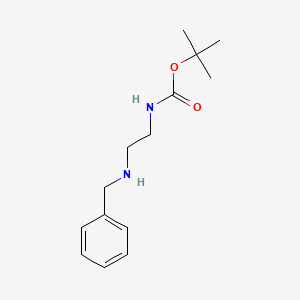 tert-Butyl (2-(benzylamino)ethyl)carbamate chemical structure (CAS 174799-52-1)