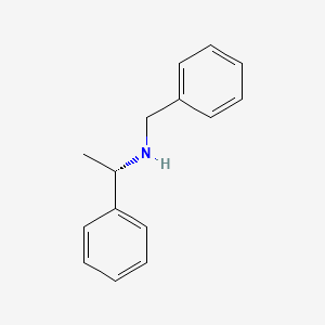 S-(-)-N-Benzyl-1-phenylethylamine chemical structure (CAS 17480-69-2)