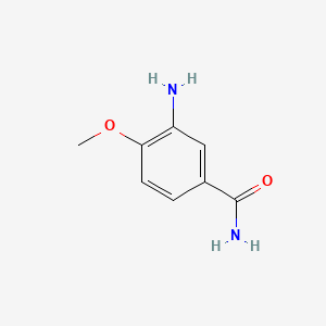 3-Amino-4-methoxybenzamide chemical structure (CAS 17481-27-5)