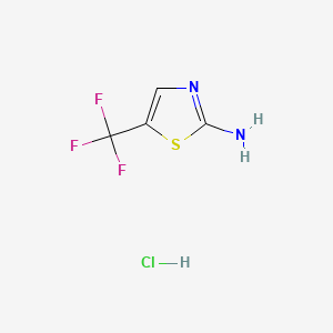 5-(Trifluoromethyl)thiazol-2-amine hydrochloride chemical structure (CAS 174886-03-4)