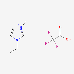 1-ethyl-3-methylimidazolium trifluoroacetate chemical structure (CAS 174899-65-1)