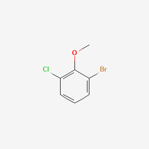 1-Bromo-3-chloro-2-methoxybenzene chemical structure (CAS 174913-10-1)