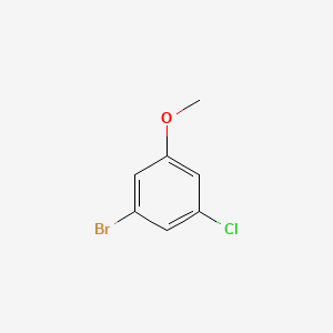 1-Bromo-3-chloro-5-methoxybenzene chemical structure (CAS 174913-12-3)