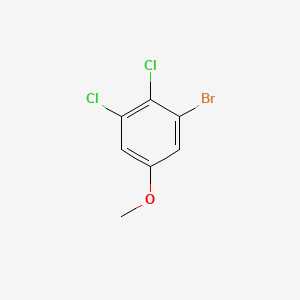 1-Bromo-2,3-dichloro-5-methoxybenzene chemical structure (CAS 174913-19-0)
