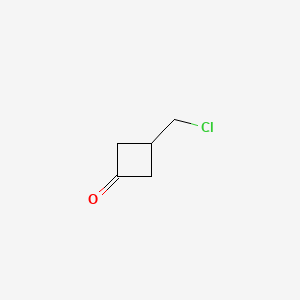 3-(Chloromethyl)cyclobutanone chemical structure (CAS 175021-13-3)