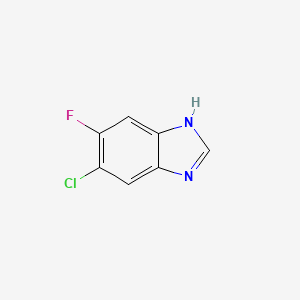 6-Chloro-5-fluoro-1H-benzo[d]imidazole chemical structure (CAS 175135-04-3)