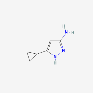 5-Cyclopropyl-1H-pyrazol-3-amine chemical structure (CAS 175137-46-9)