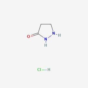 3-Pyrazolidinone hydrochloride chemical structure (CAS 1752-88-1)