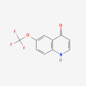 6-(Trifluoromethoxy)quinolin-4-ol chemical structure (CAS 175203-87-9)
