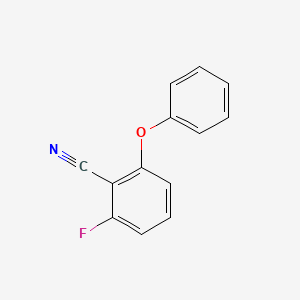 2-Fluoro-6-phenoxybenzonitrile chemical structure (CAS 175204-06-5)
