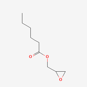 Oxiran-2-ylmethyl hexanoate chemical structure (CAS 17526-74-8)