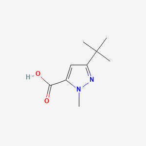 3-tert-Butyl-1-methylpyrazole-5-carboxylic Acid chemical structure (CAS 175277-11-9)