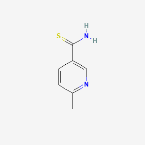 6-Methylpyridine-3-carbothioamide chemical structure (CAS 175277-57-3)