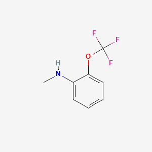 N-Methyl-2-(trifluoromethoxy)aniline chemical structure (CAS 175278-04-3)