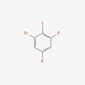 1-Bromo-3,5-difluoro-2-iodobenzene chemical structure (CAS 175278-11-2)