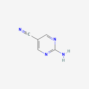 2-Aminopyrimidine-5-carbonitrile chemical structure (CAS 1753-48-6)