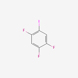 1,2,4-Trifluoro-5-iodobenzene chemical structure (CAS 17533-08-3)