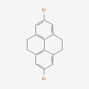 2,7-Dibromo-4,5,9,10-tetrahydropyrene chemical structure (CAS 17533-36-7)