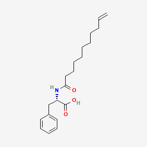 (S)-3-Phenyl-2-(undec-10-enamido)propanoic acid chemical structure (CAS 175357-18-3)